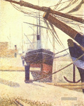 Georges Seurat Werke - Hafen in honfleur 1886